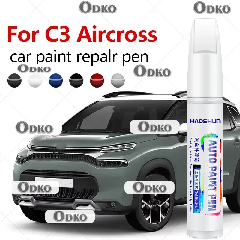 For Citroen C3 Aircross 2017-2025 PF1 Paint Repair Pen Touch Up Scratch Remover DIY Auto Accessories Black White Blue Grey Green