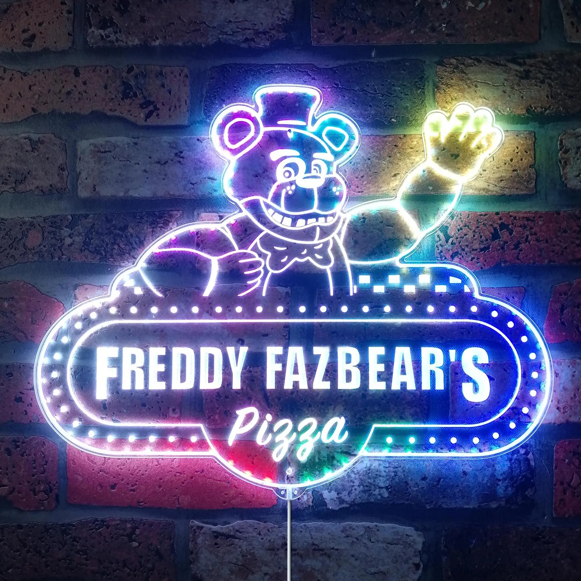 

FNAF Fazbear's Pizza Dynamic RGB Edge Lit LED Sign