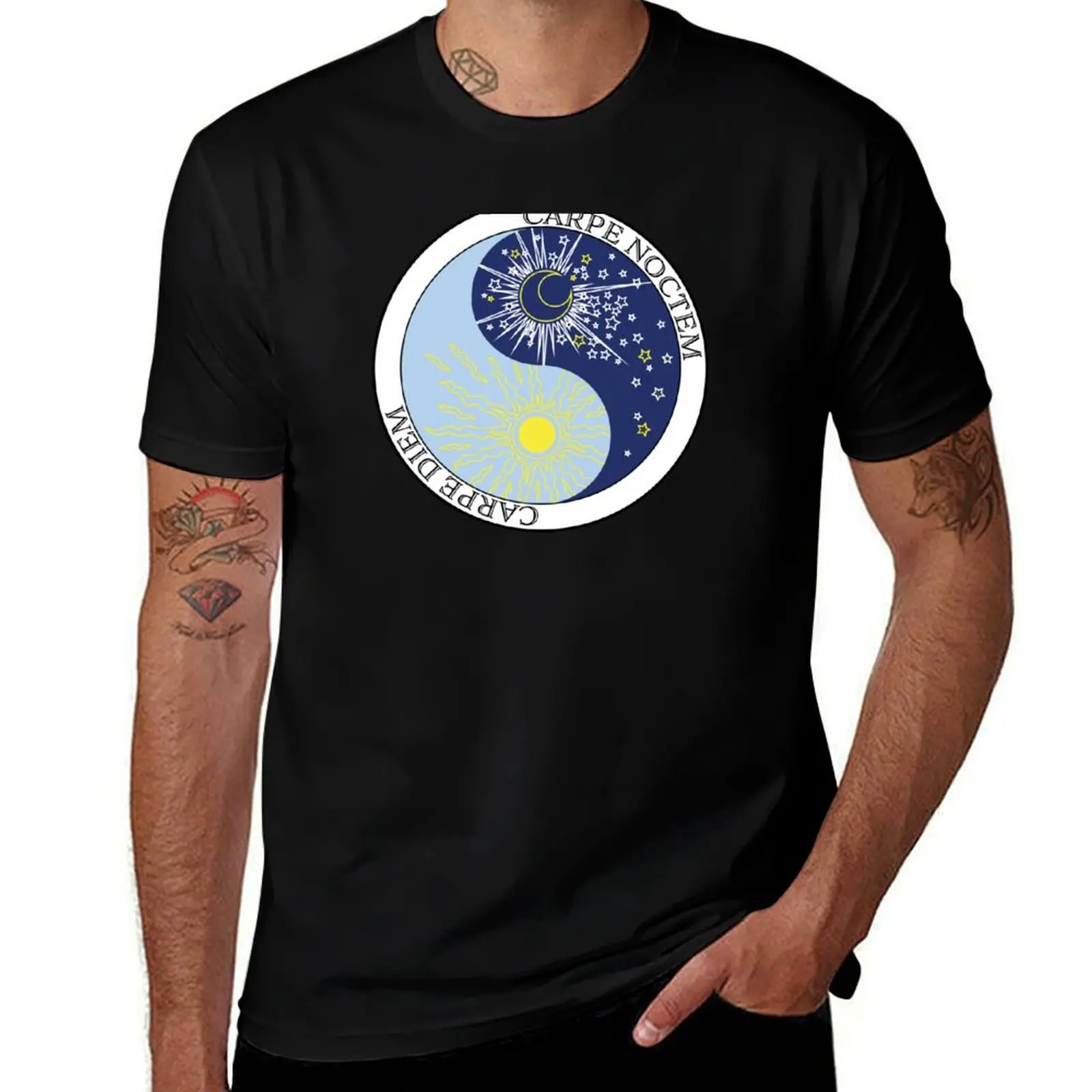 

Carpe Diem AND Carpe Noctem T-Shirt cotton tshirt 100% t shirts for man graphic funny