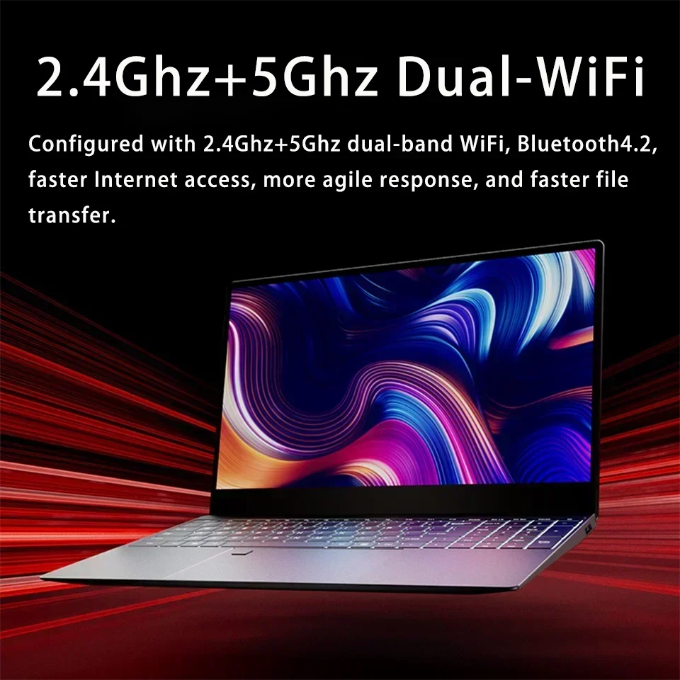 Imagem -03 - Notebook 15.6 Polegada Portátil Windows 11 10 Pro 1920*1080 Barato Portátil Intel Portátil d4 12g Ram 128gb 256gb 512gb 1tb Ssd Porta Hdmi