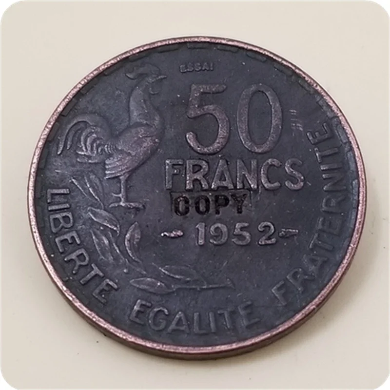 COPY 1952(Essai),1954,1958 France 50 Francs copy coins commemorative coins-replica coins medal coins collectibles badge