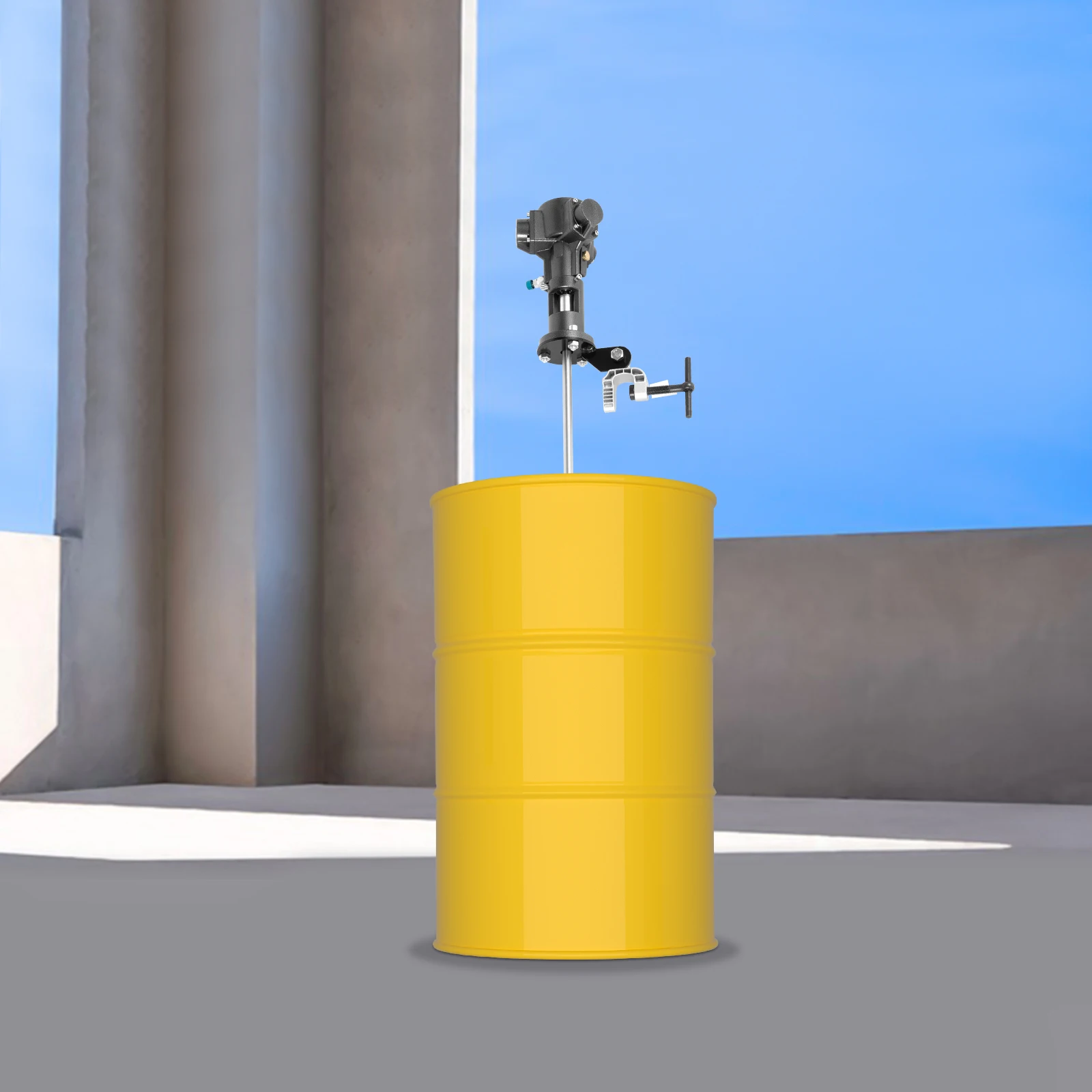 

1/2 л.с., 190 л/50 галлонов, пневматический миксер, горизонтальная пластина, Rung Dope, бак из нержавеющей стали, электроинструмент, 50-2000 об/мин, высокоэффективный