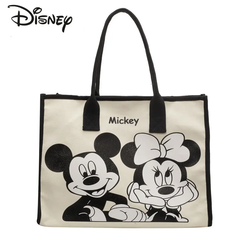 

Disney Mickey New Women's Handbag Luxury Brand Women's Bag Large Capacity Tote Bag Cartoon Fashion High Quality Shoulder Bag