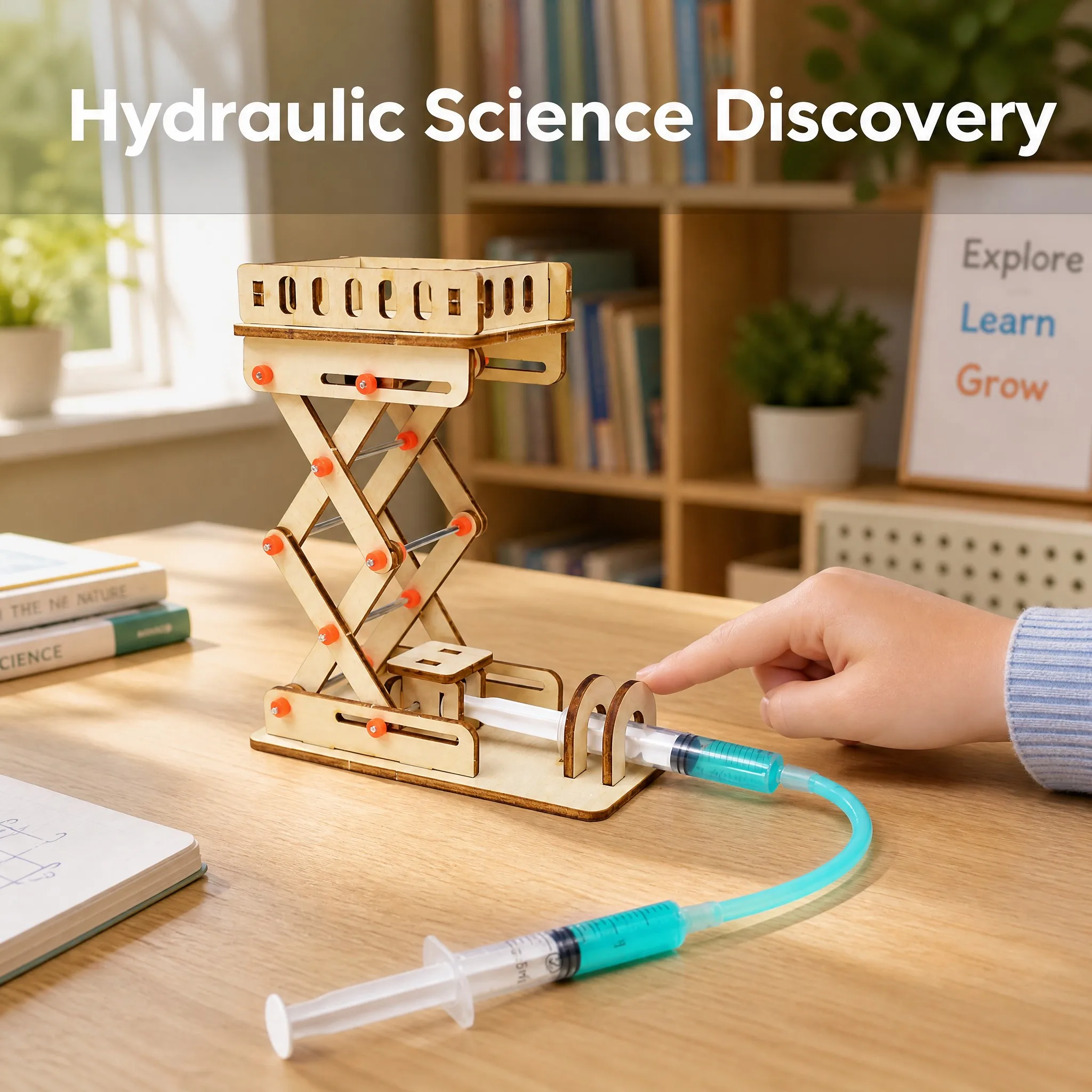 DIY Houten Hydraulisch Hefplat - Science Experiment Kit recensie en prijs