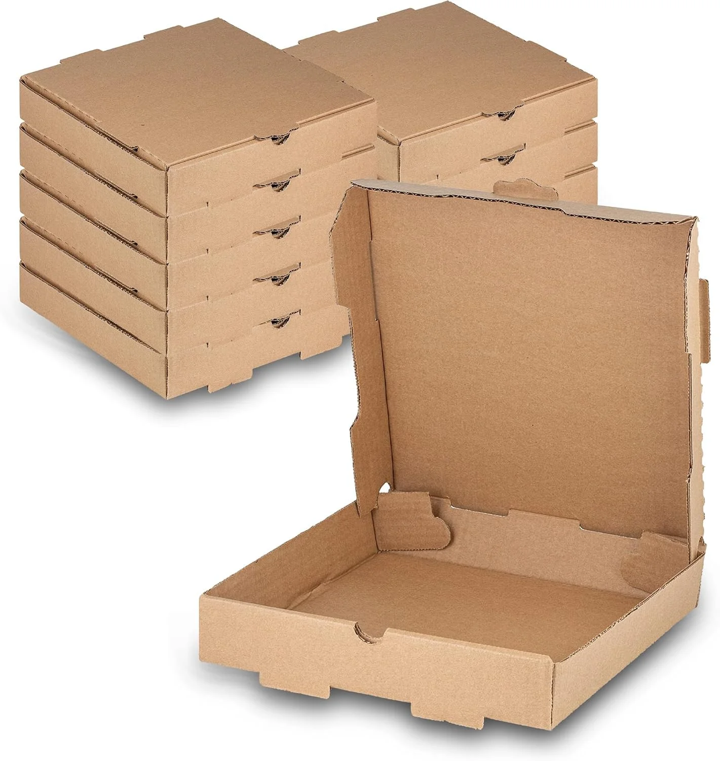Minimum Order 500pcs Customizable Sizes Pizza Box Custom Design Cardboard Material Heat Retention for Takeout and Delivery 