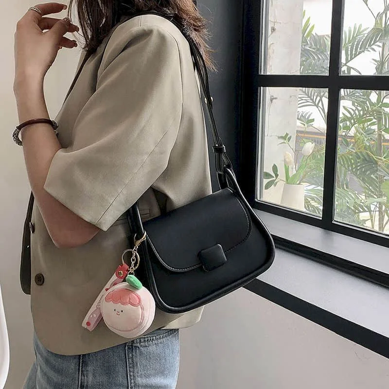 

Элегантные сумки на плечо для женщин, однотонные универсальные сумки в корейском стиле, эстетические женские модные офисные роскошные сумки, хит продаж