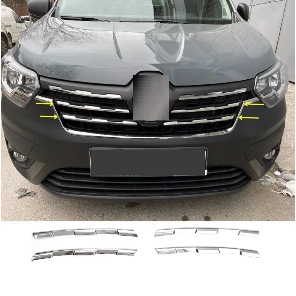 

Chrome Front Panel 4 Part 2022 and Later Abs Chrome 623872144R High Quality Glossy Mirror Auto Accessories for Renault Express