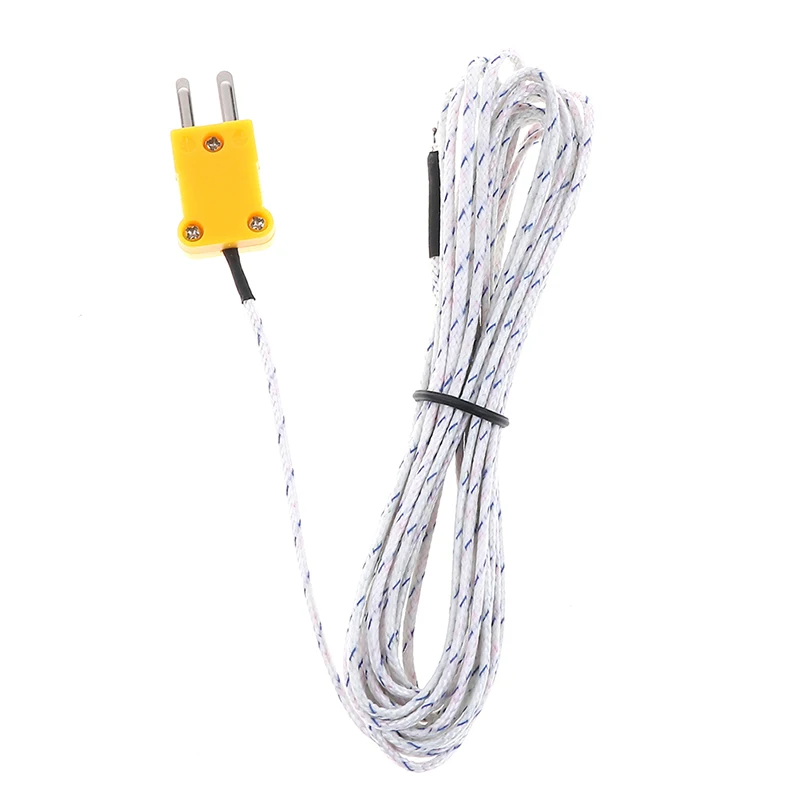 (.) 1PC 5m K Type Temperature Sensor Thermocouple Probe Cable Wire
