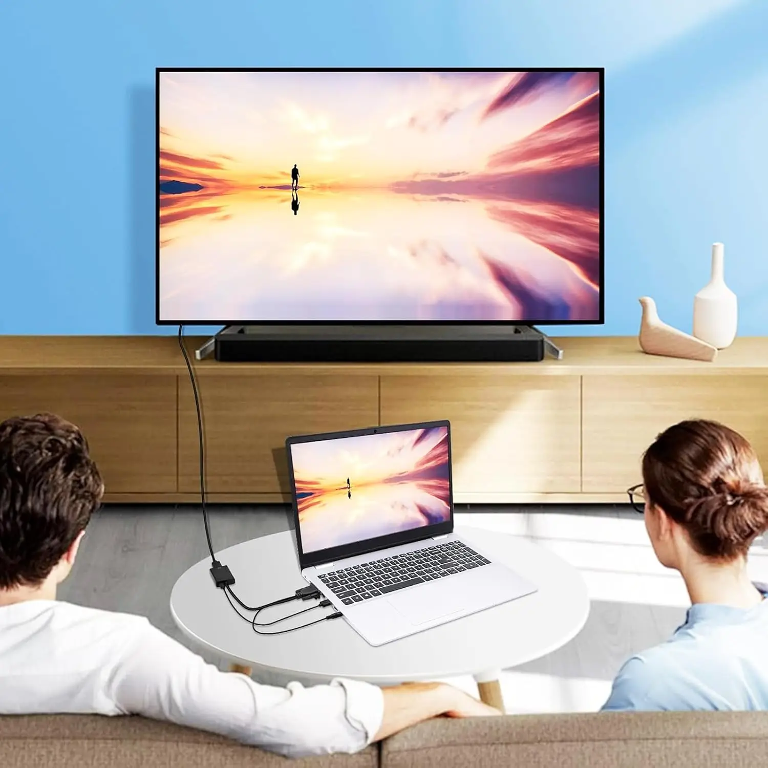VGA-zu-HDMI-Konverter-Adapter, 1080P, VGA-Stecker auf HDMI-Buchse, Adapterkabel mit 3,5-mm-Audioausgang für PC, Laptop, HDTV-Projektor – Detail 4