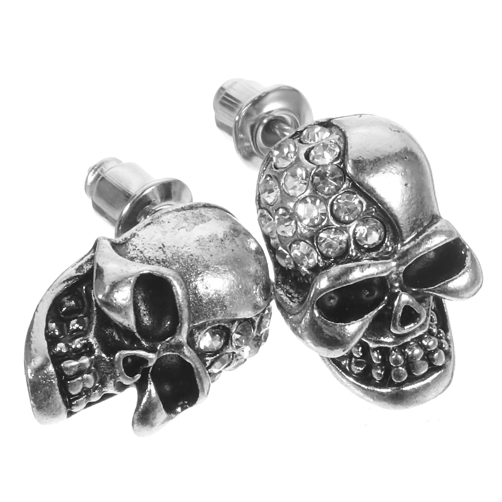 

Earrings Women Fashion Supplies Silver Full Diamond Dangler Horror and