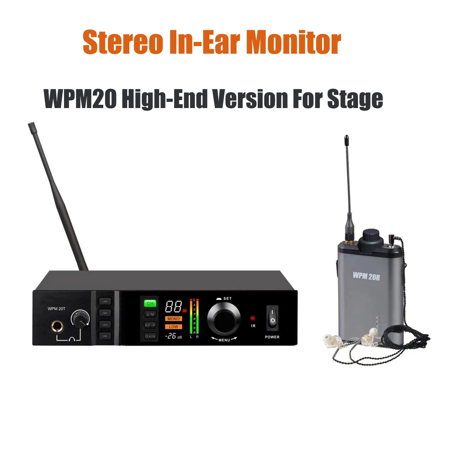 

Leicozic Stereo In Ear Monitor For Audio 100mW Professional Stage Monitoring System IEM Wireless Stage Monitor For Pro Singers