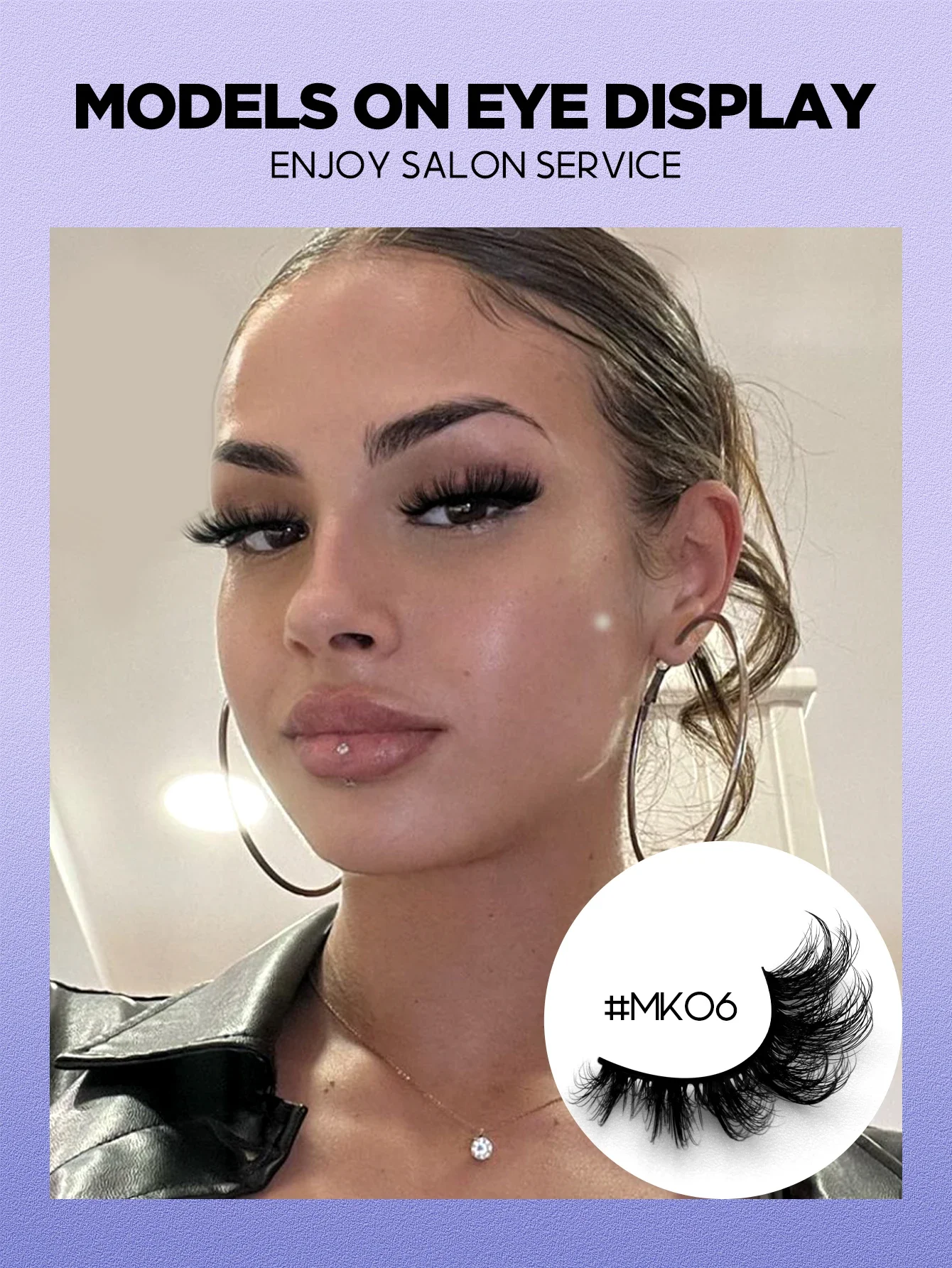 GROINNEYA Wimpers 3D Nertsen Wimpers Pluizige Herbruikbare Wimpers Nertsen Valse Wimpers Zachte Piekerige Natuurlijke Cross Wimper Extension Make-up