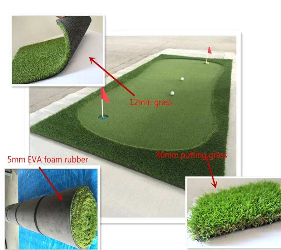 وضع السجاد الخارجي باللون الأخضر لعشاق الجولف #5