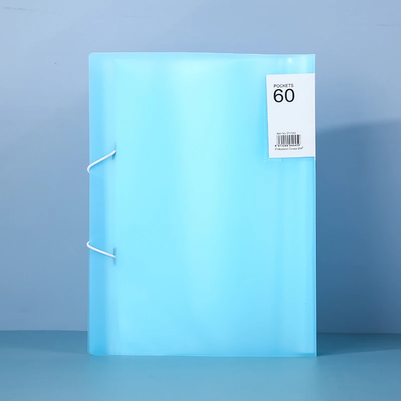 2pcs A4 Display Book 30/40/60 Page Transparent Insert Folder Document Storage Bag for school and office