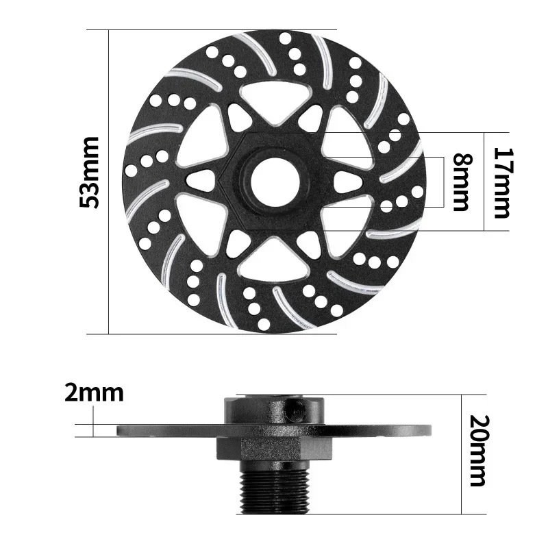 4pcs Metal Brake Disc Wheel Hex Hub Adapter  for Arrma 1/7 Infraction Limitless Felony 1/8 Typhon Upgrade Parts