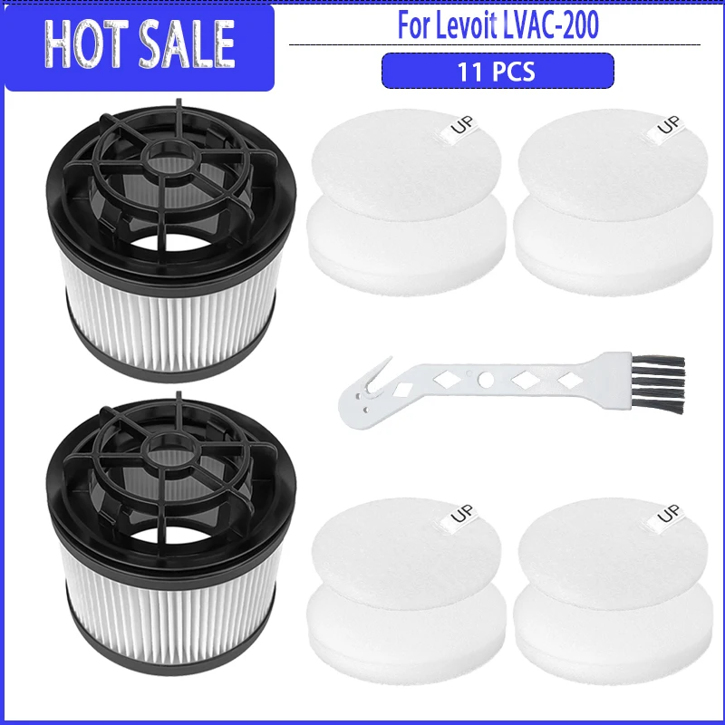 Pre-Motor Filter Post-Motor Filter For Levoit LVAC-200 Cleaner Robot Vacuum Cleaner Accessories