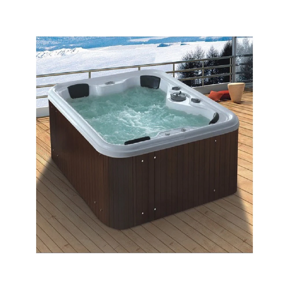 Hot selling swim pool outdoor used outdoor spa pool with cover acrylic 2.1 meters
