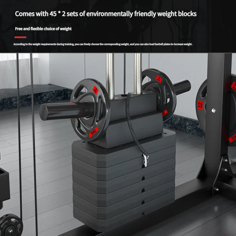 Smith Machine Fitness Equipment, Multi-Functional, Commercial Comprehensive Trainer, Home, Bird, Squat Bench