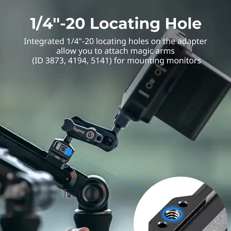 SmallRig Shoulder Rig Dual-Handle System for 15mm LWS Rods 1/4"-20 Locating Holes For Monitors,DSLR Cameras/Camcorder -5205