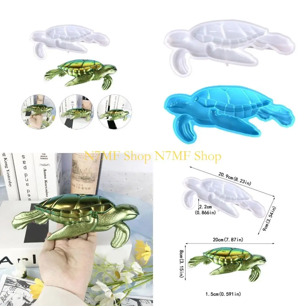 

N7mf Силиконовая смола плесень морской черепахи Силиконовая плесень для эпоксидных литье животных демонстрируют плесень для для