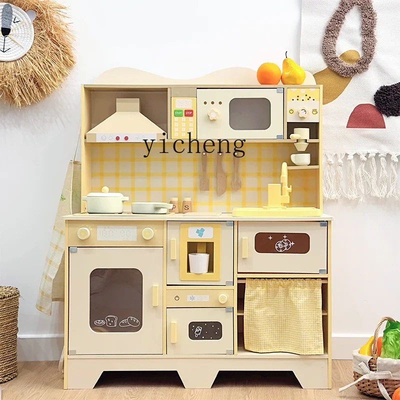 ZZ outlet kitchen 3-6 years old children's toys birthday gift simulation play house wooden tools cooking kitchen utensils