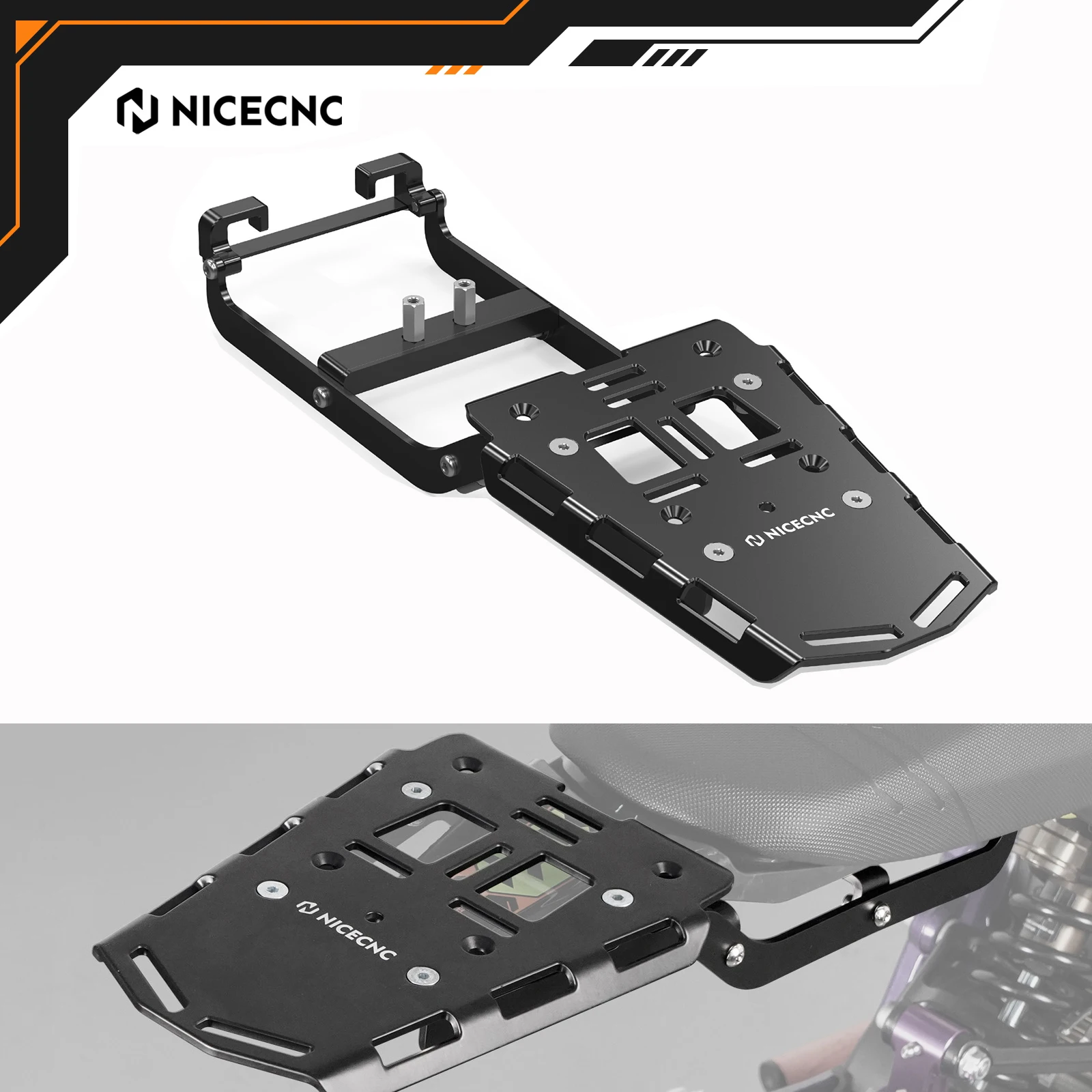 

NICECNC For Surron light bee X S L1E 2024 2025 Segway X160 X260 Sur-Ron Parts Rear Luggage Rack Electrical Motorbike Accessories