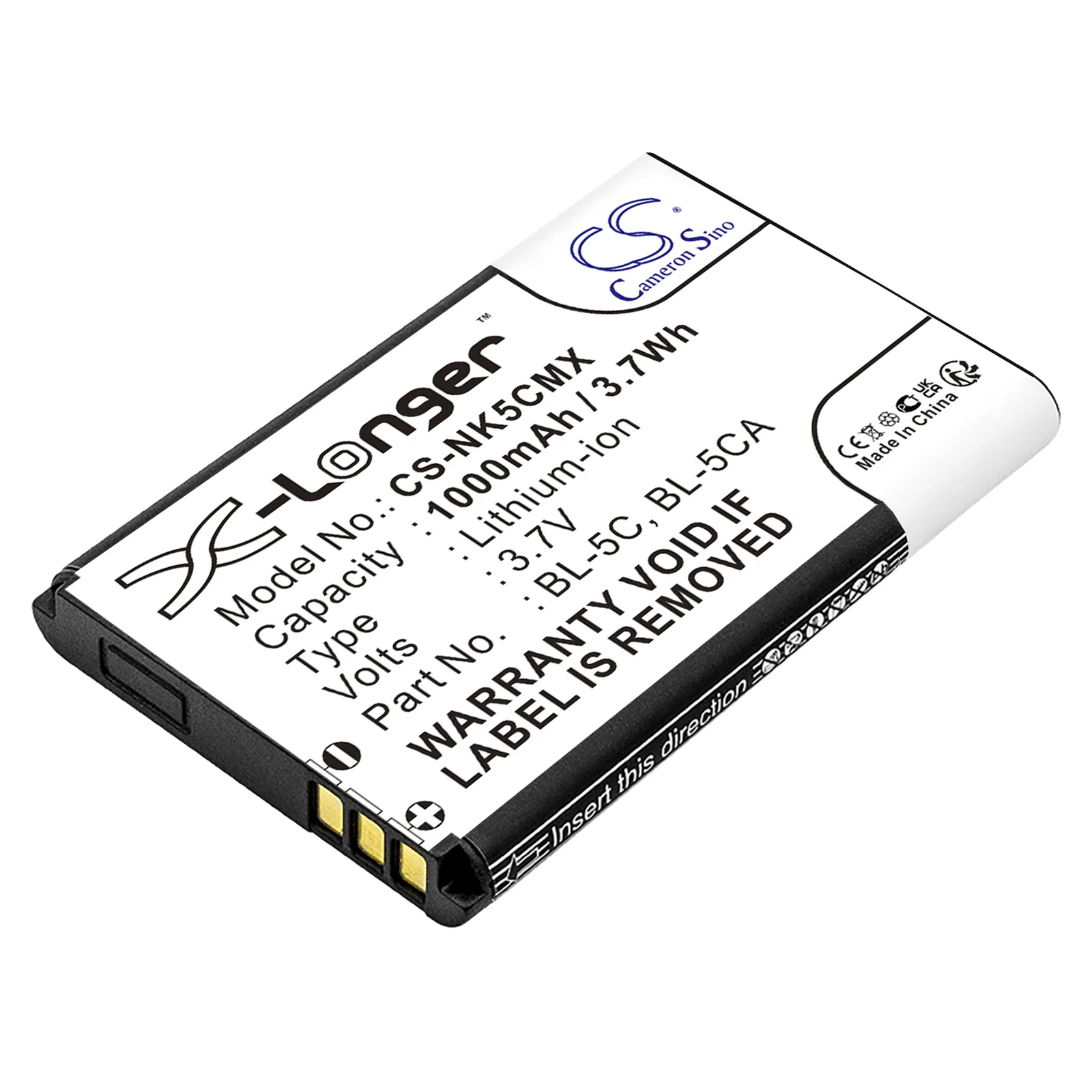 1000mAh Battery for BBK Barcode Scanner VIVO I530, VIVO I589, VIVO K118, VIVO K119, VIVO K201, VIVO K202, VIVO V207