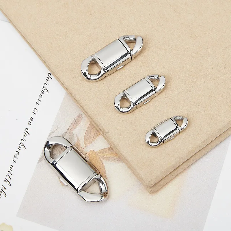 

1pcs Stainless Steel Cuban Link Chain Clasps Buckle Closure Connector for DIY Bracelets Necklaces Jewelry Making Supplies Crafts