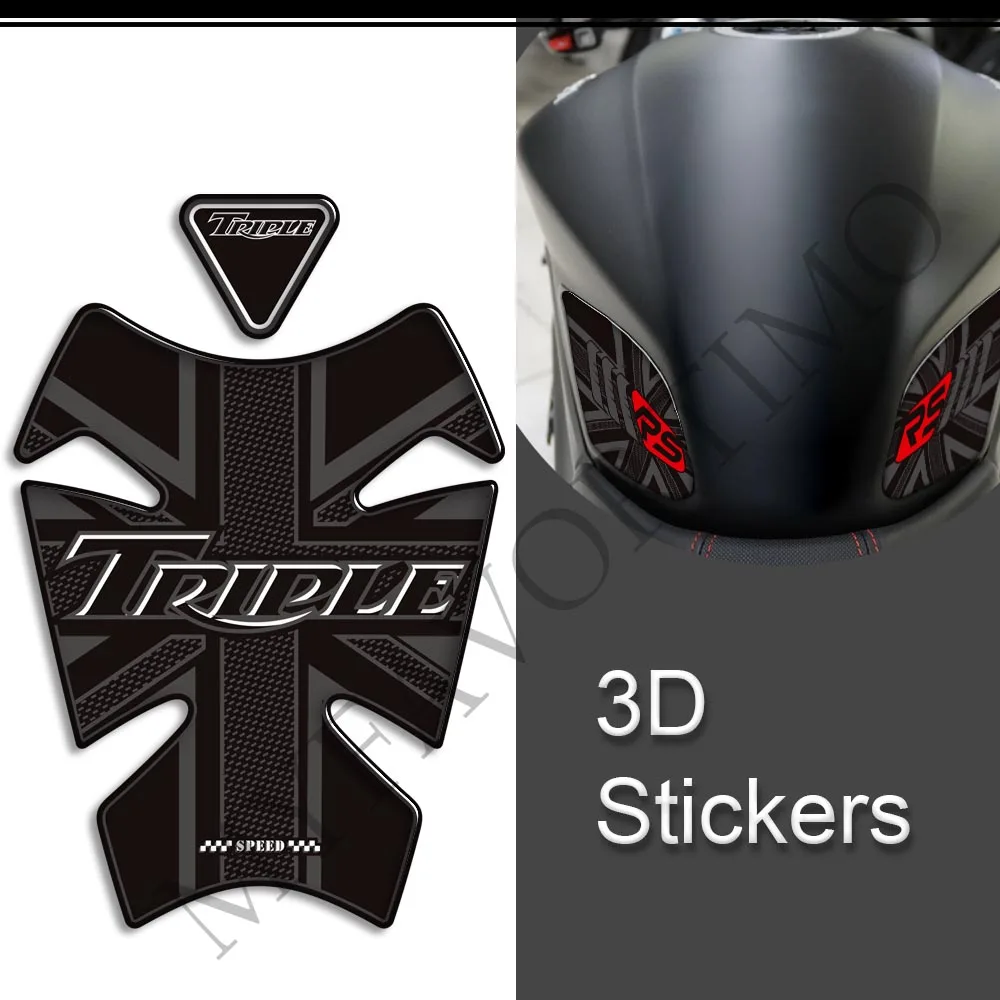 For Triumph Speed Triple 1050RS 1200 RR 1050 RS 1200RS Motorcycle Gas Fuel Oil Tank Pad Protector Knee Stickers