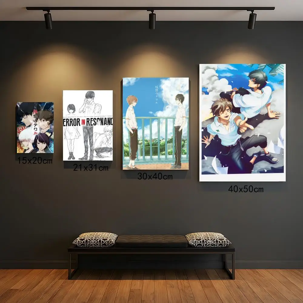 anime T-Terror in Resonance-E Painting Calligraphy Boho Botanical Decor for Living Room  Elegant Home Style