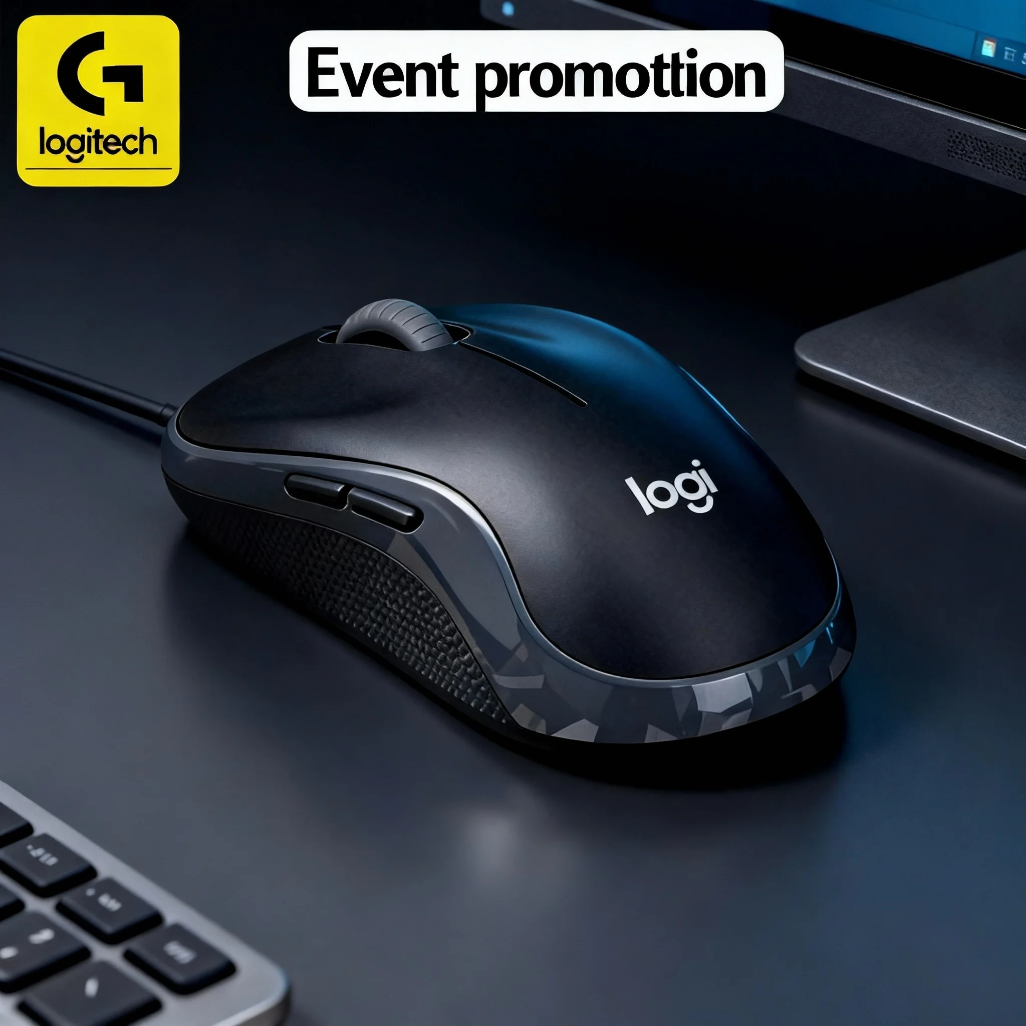 

[Горячее предложение] Беспроводная мышь Logitech M185, подключение Plug and Play с USB-приемником, точное позиционирование 1000 DPI