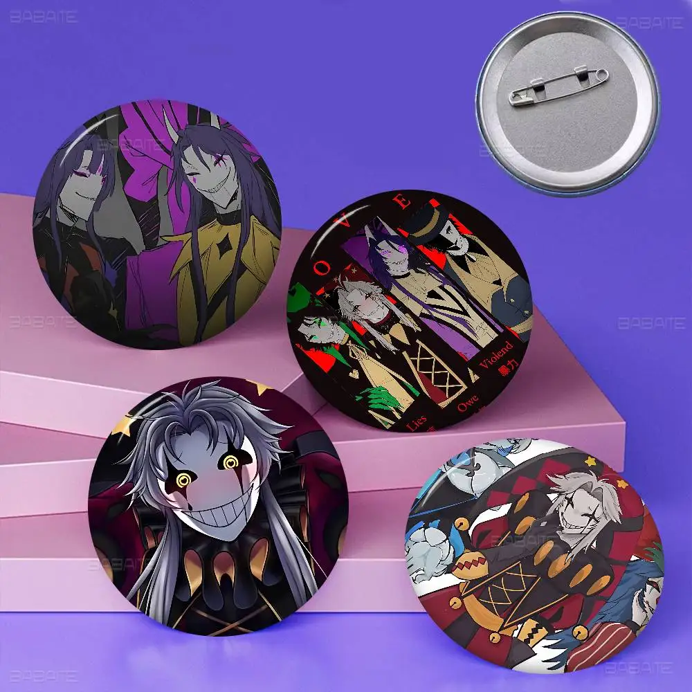 The Freak Circus Game 58mm Cute Series Pins Funny Badge Interesting Cartoon Animals Brooches Backpack Clothes Gift Accessory