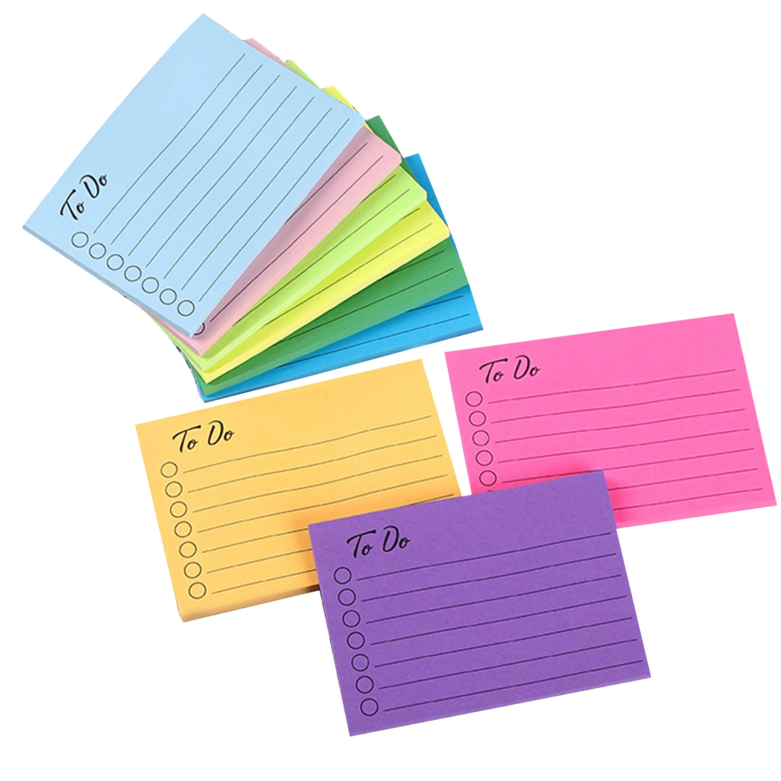 مفكرة تخطيط الدراسة ذاتية اللصق ، تذكير القائمة اليومية ، لوحة الكتابة ، المفكرة المدرسية والمكتبية ، مذكرة الكتابة ، الطالب ، 9 ألوان زاهية ، 450 ورقة