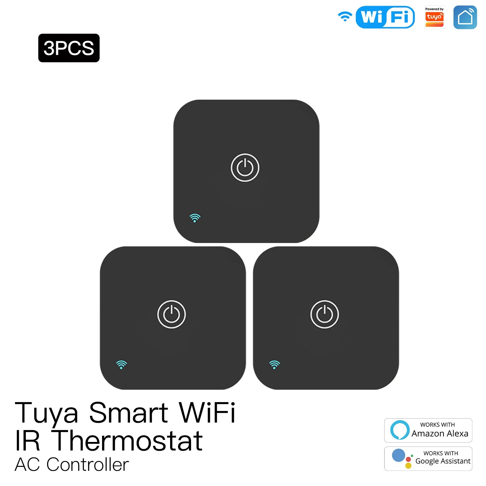 MOES Tuya WiFi IR Thermostat AC Controller Fernbedienung Temperatur und Feuchtigkeit Sensor Smart Life Sprachsteuerung Alexa Google