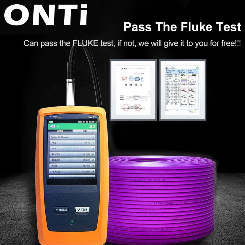 Cat6A/7/8 فولك كابل إيثرنت 1000ft (305 متر) S/FTP 22/23AWG LSZH OFC الصلبة نقية عارية الأسلاك النحاسية 2000/600MHz UTP بك CMR الشبكة