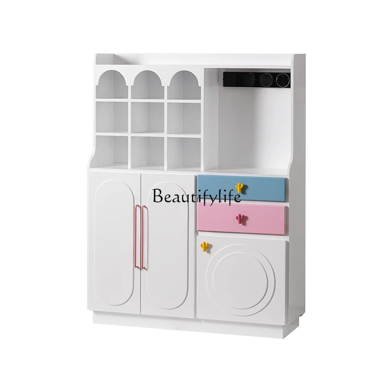 

Modern simple and multi-functional living room wall storage side cabinet foyer coffee machine storage cabinet