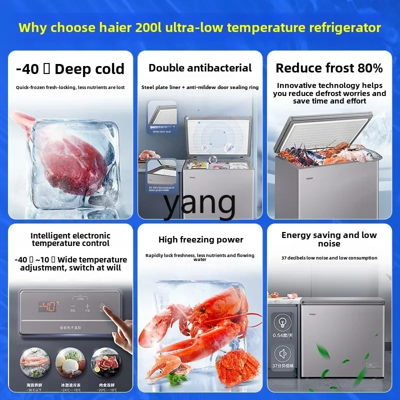 CX ในครัวเรือนตู้แช่แข็งประสิทธิภาพพลังงานชั้นหนึ่งเชิงพาณิชย์ -40 ℃   ตู้แช่แข็งไมโครฟรอสต์ระบายความร้อนโดยตรง