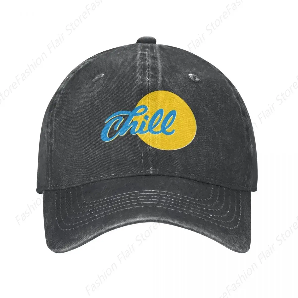 Chill Logo V2 - Aruba Cowboy Hat Golf Hat Custom Cap Golf Cap Anime Hat Men Women's