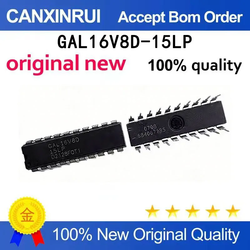 

（5-100 pieces）New GAL16V8D-15LP GAL16V8D-15LPN Dual In Line 20 Pin Spot Chip IC