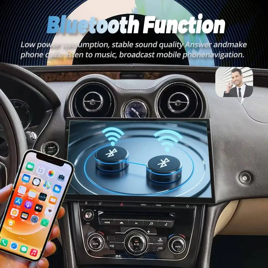 Android15 Car Radio For Jaguar XJ 2010-2019 13inch Screen Multimedia Video Player WIFI Wireless Carplay GPS Navigation HeadUnit