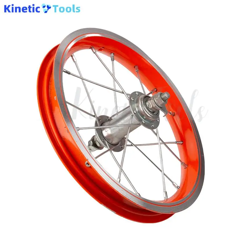 Rodas de liga de alumínio duráveis de 12 polegadas adequadas para rodas de bicicleta infantis
