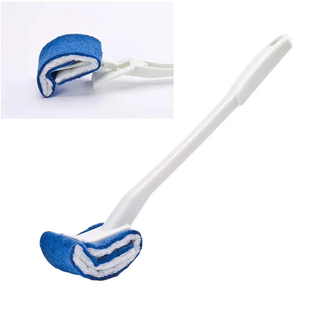Replaceable Toilet Brush Fine Neat 366 Degree Decontamination Full Sturdy Bristles No Scratches Home Cleaning Accessory