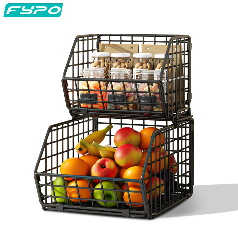 

Folding Multi-function Rack Kitchen Fruit and Vegetable Storage Rack Multi-layer Countertop Layered Rack Seasoning Rack