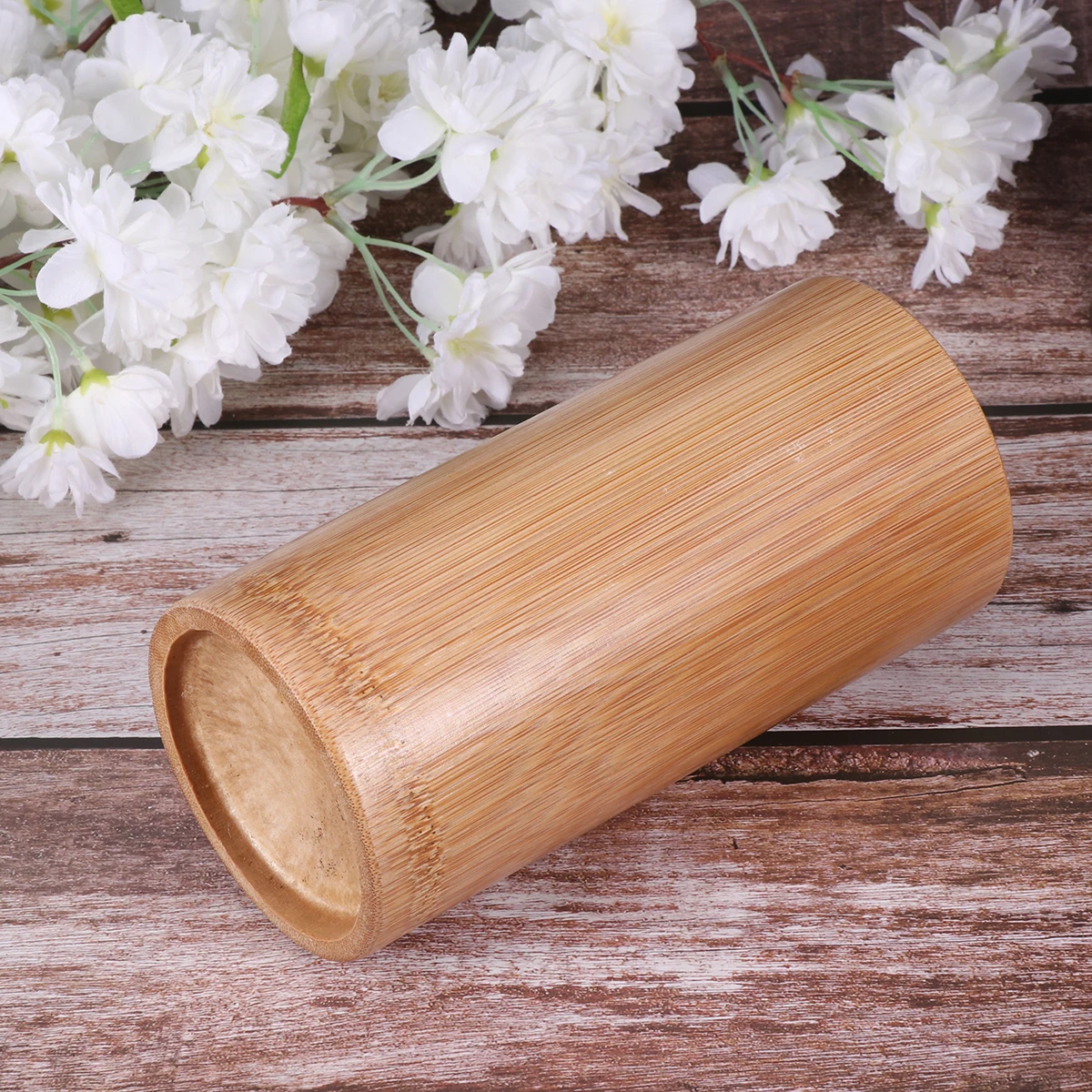 

20cm Premium Bamboo Chopsticks Storage Barrel Creative Design Spoon Fork Holder Retro Kitchen Utensils Organizer Elegant