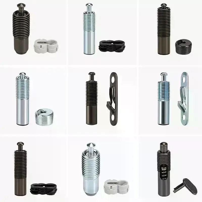 5 Set Elastic Invisible Connector Panel Furniture Connectors Cabinet 2-in-1 Fixed Component Household Hardware Accessories