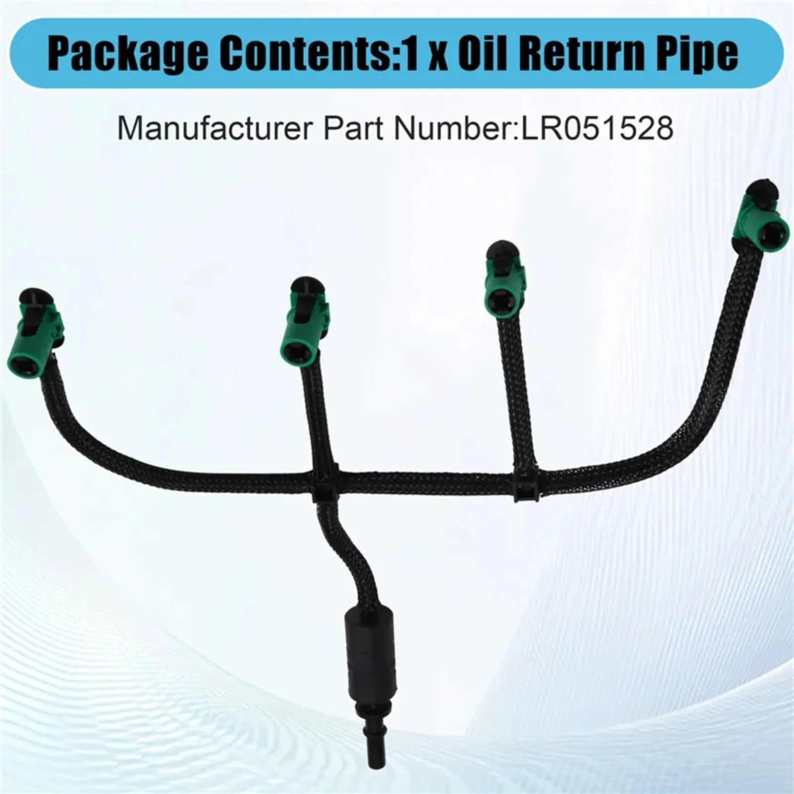 

Durable Fuel Injector Leak Off Pipe Oil Return Pipe Hose For Land Rover Freelander 2 2.2 TD4 Plastic Head LR051528