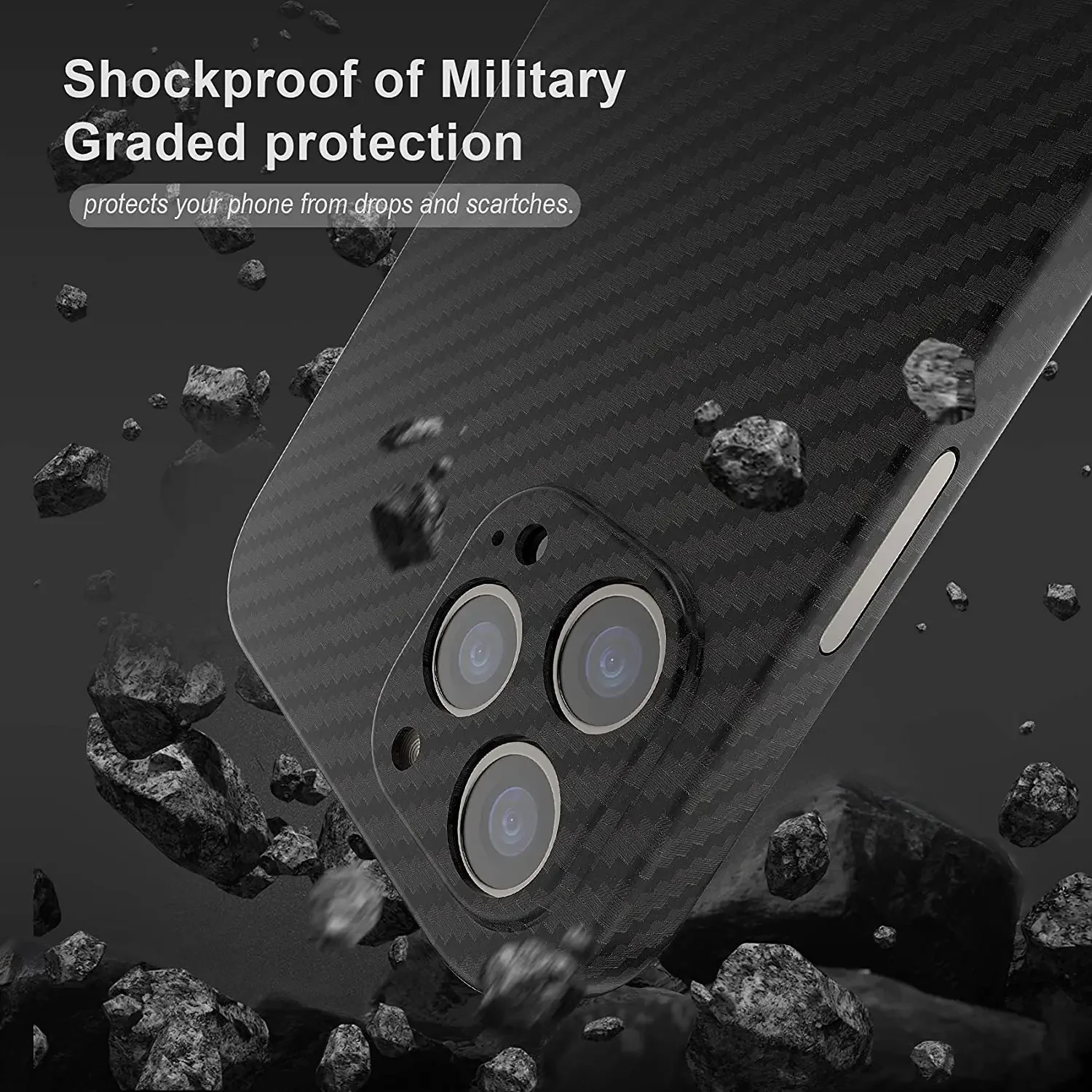 Carbon Fiber Case for iPhone 13 12 11 Pro XS Max XR 7 8 SE 2020 , Real Carbon Fiber Matte Aramid Slim Light Shockproof Case