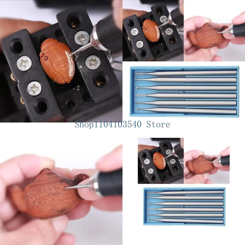 

02DC 2.35 Handle Steel Engraving Set 6 Kinds of Heads Achieve High Accuracy