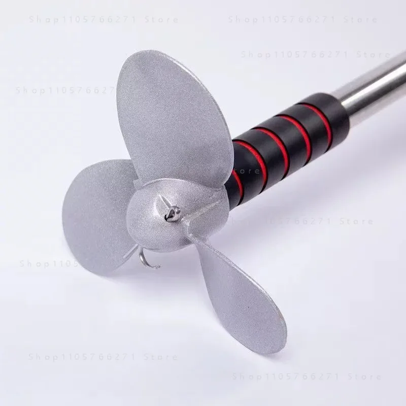 Electric Drill Manual Propeller Boat Hand Propeller Portable Canoe Hand Cranked Kayak Hand Push Oar Outboard Motor Bracket