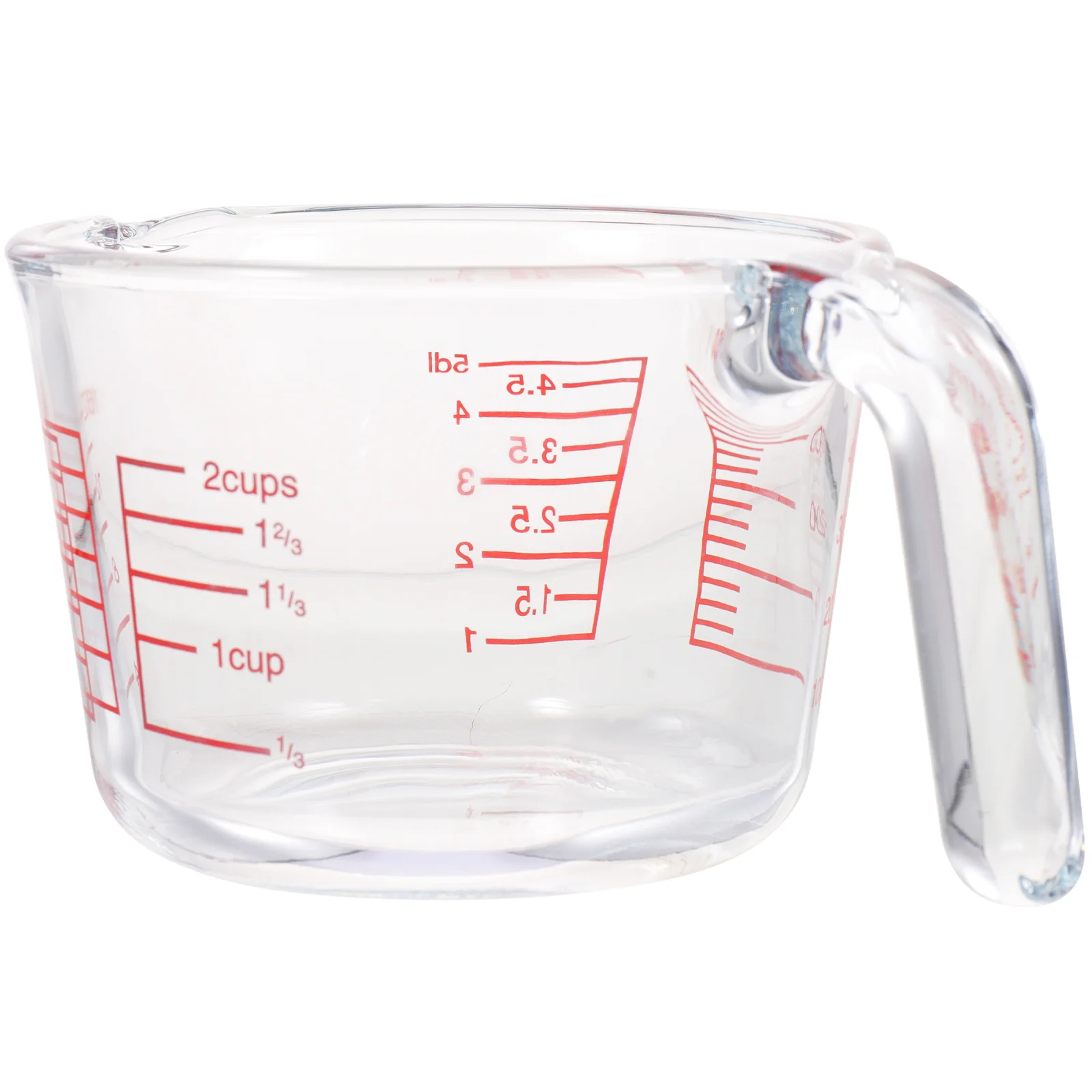 

Glass Measuring Cup Large Capacity Heat Resistant Thickened Graduated Cup for Baking Cooking Milk Coffee Liquid Measurement